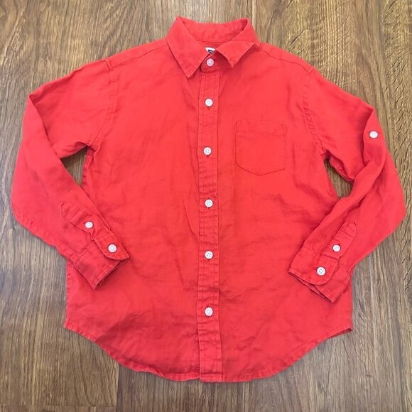 Janie and Jack linen button up shirt - Picture 1 of 4